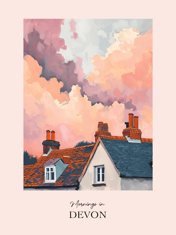 Mornings In Devon Rooftops Morning Skyline 3