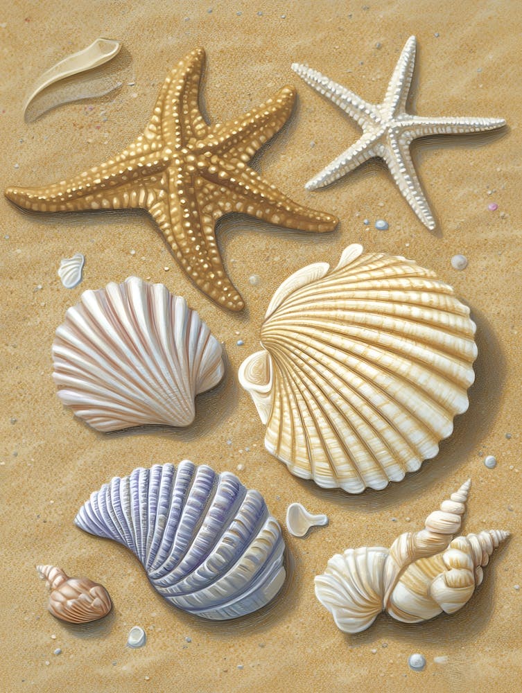 Shells And Starfish