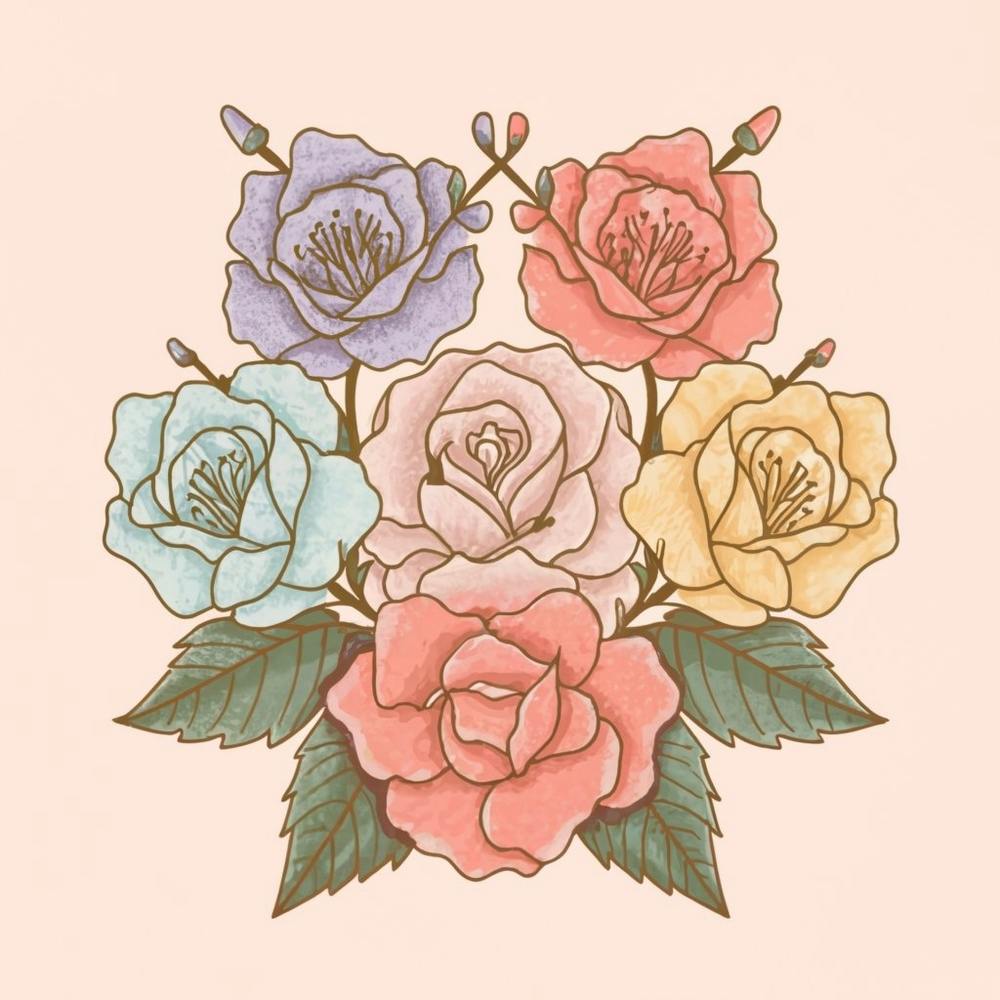 Aquarellrosen