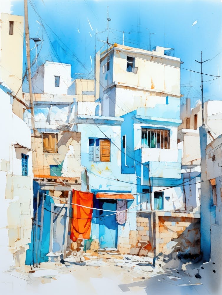 Blue Street Painting