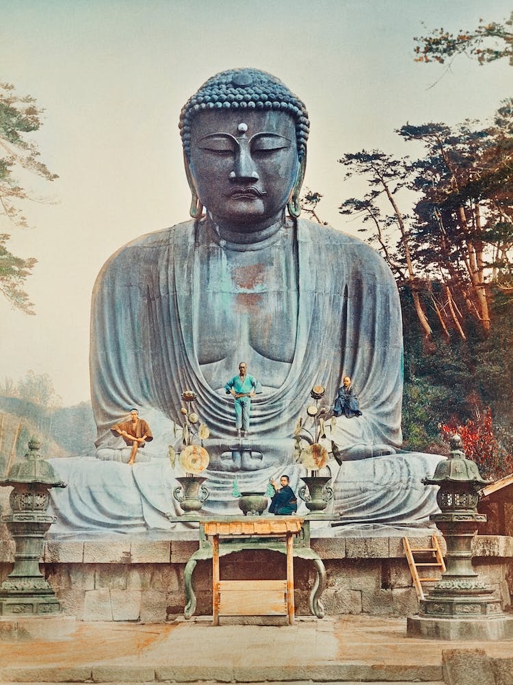 The Bronze Buddha At Kamakura, Kazumasa Ogawa