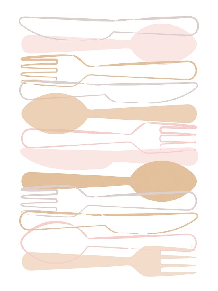 Peach Cutlery