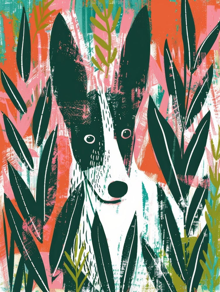 Dog In The Grass