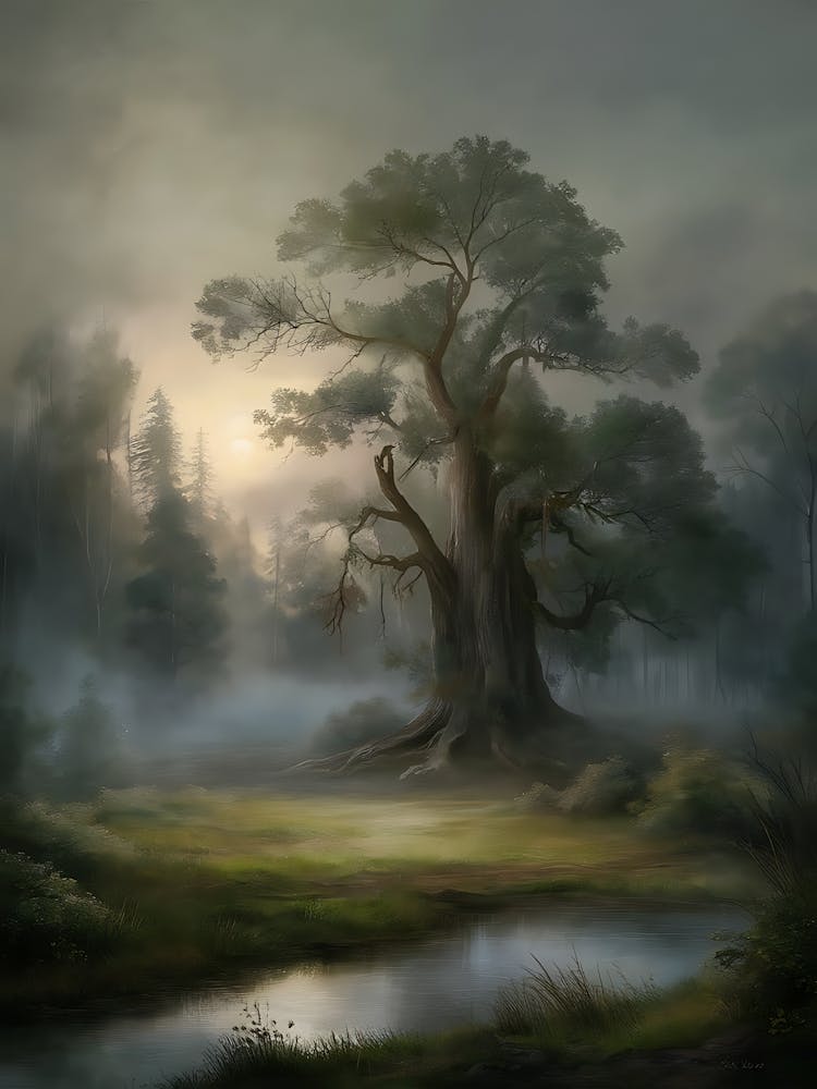 Baum im Nebel