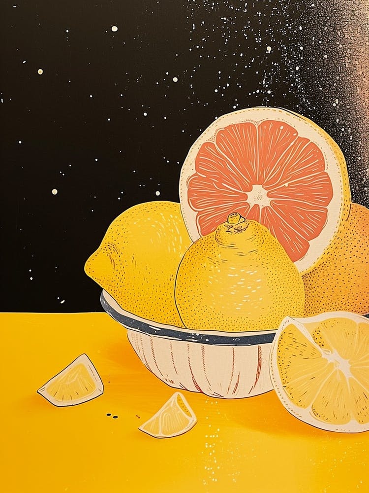 Citrus Fruit Art Deco 1