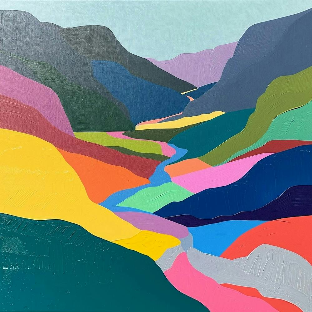 Colourful Abstract Crins National Park France 2