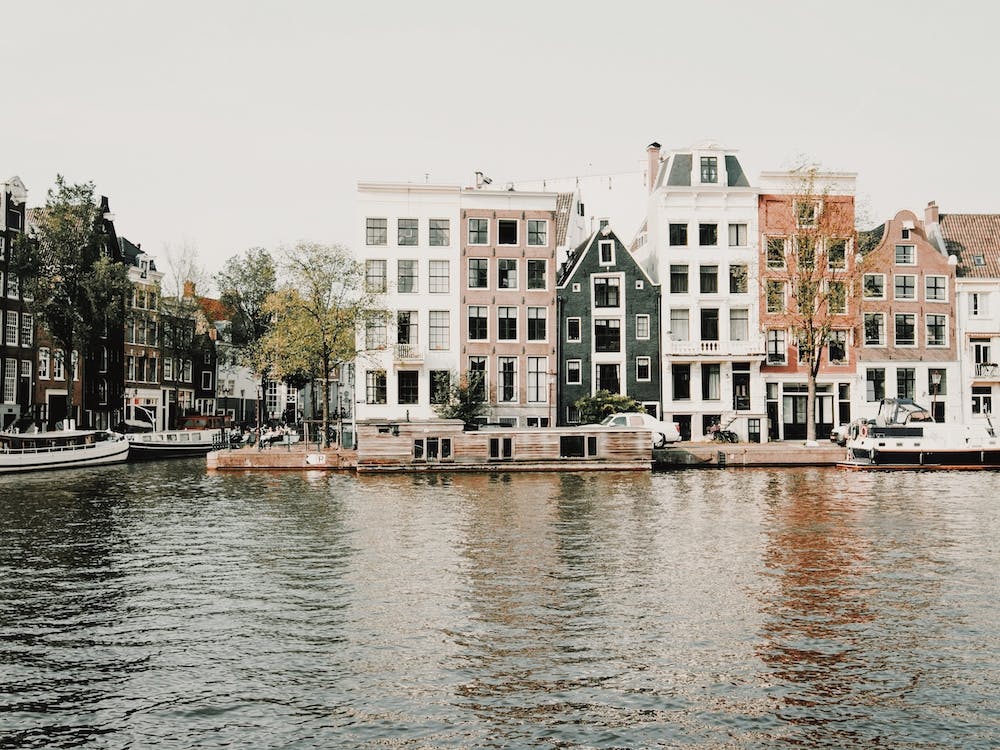 House Boats In Canal