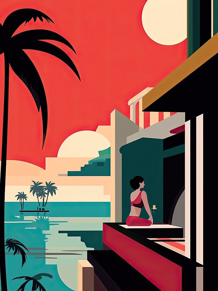 Phuket, Thailand, Bold Outlines 3