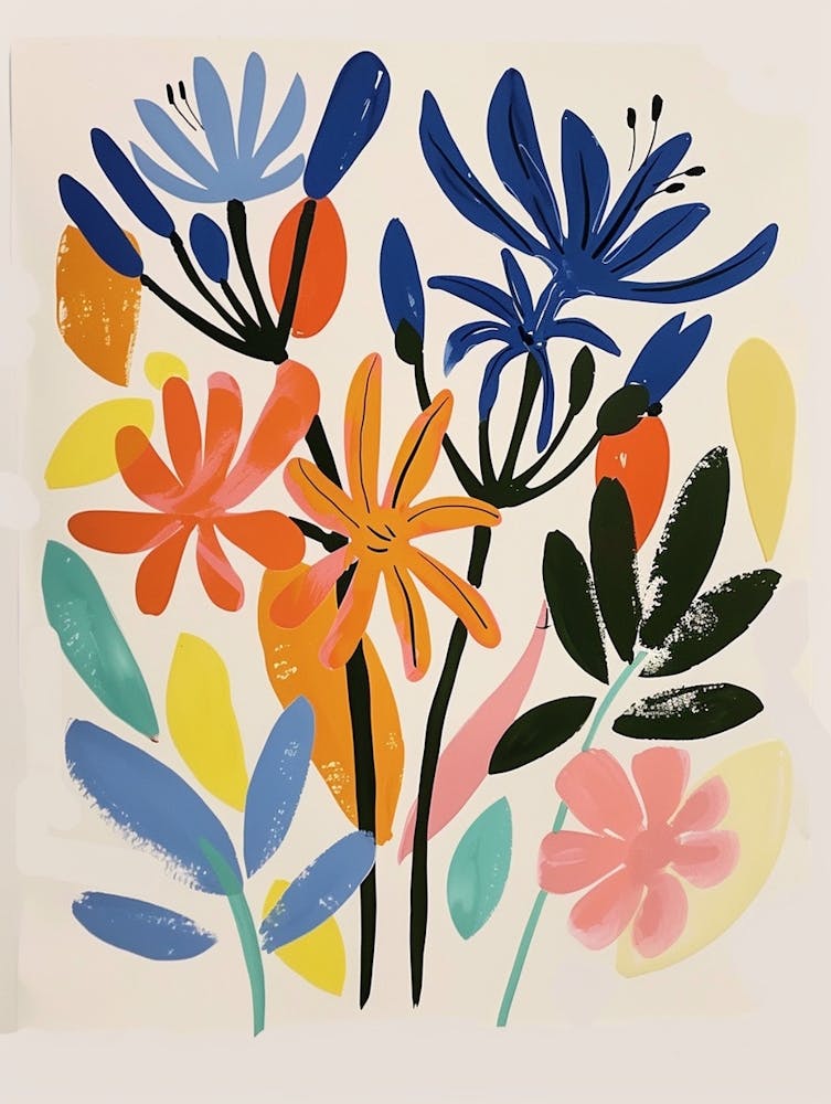 Painted Florals Agapanthus 3