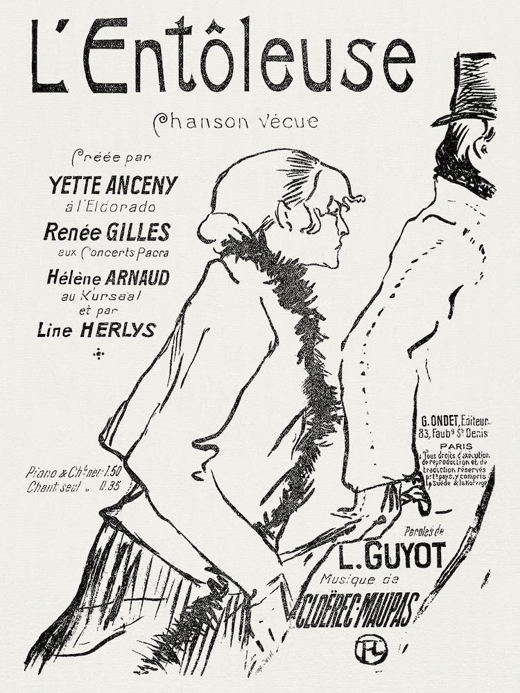 Poor Street Walker! (1893), Henri de Toulouse-Lautrec