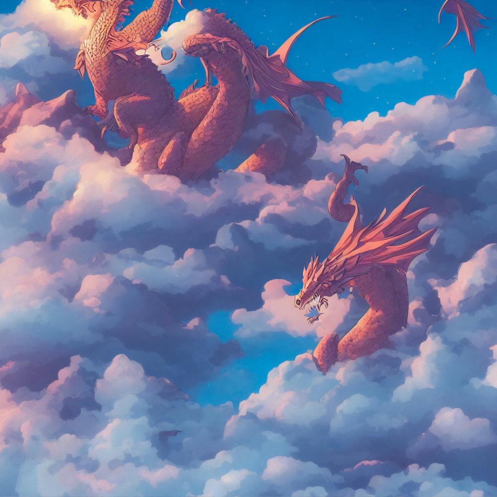 Dragon Flying Mountain Anime