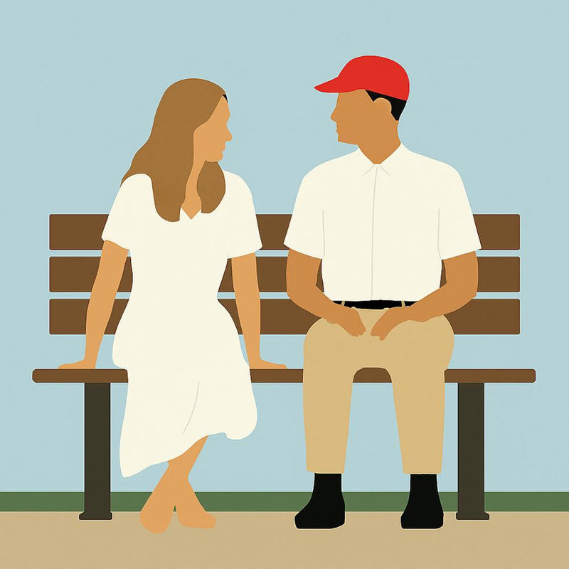 Forrest and Jenny sitting on the bench-1994