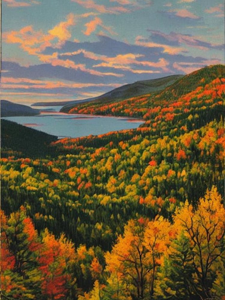 Acadia National Park 1 United States Of America Vintage Poster