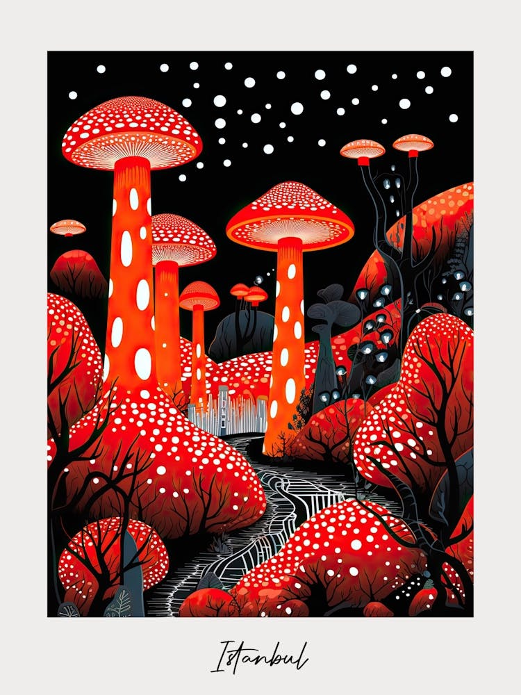 Poster Of Istanbul, Illustration In The Style Of Pop Art 1