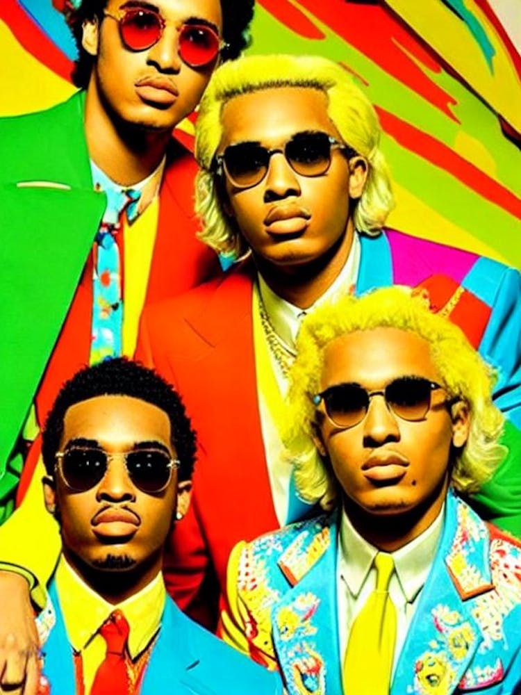 Migos Colourful 2  Pop Art