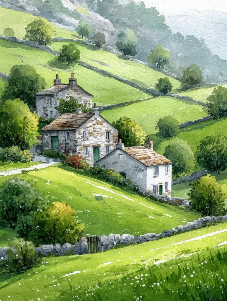 Aihrgdesign Isolated Watercolor Painting Of Countryside Lands D01f5325 1752 4dee 8893 19fccd0b1acd 2