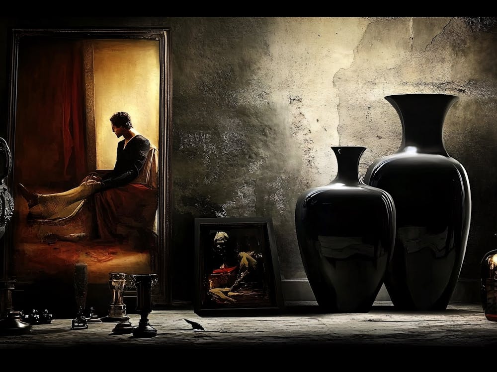 Vases In A Room