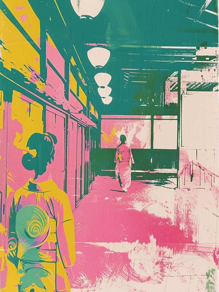 Kanazawa Japan Duotone Silkscreen 5