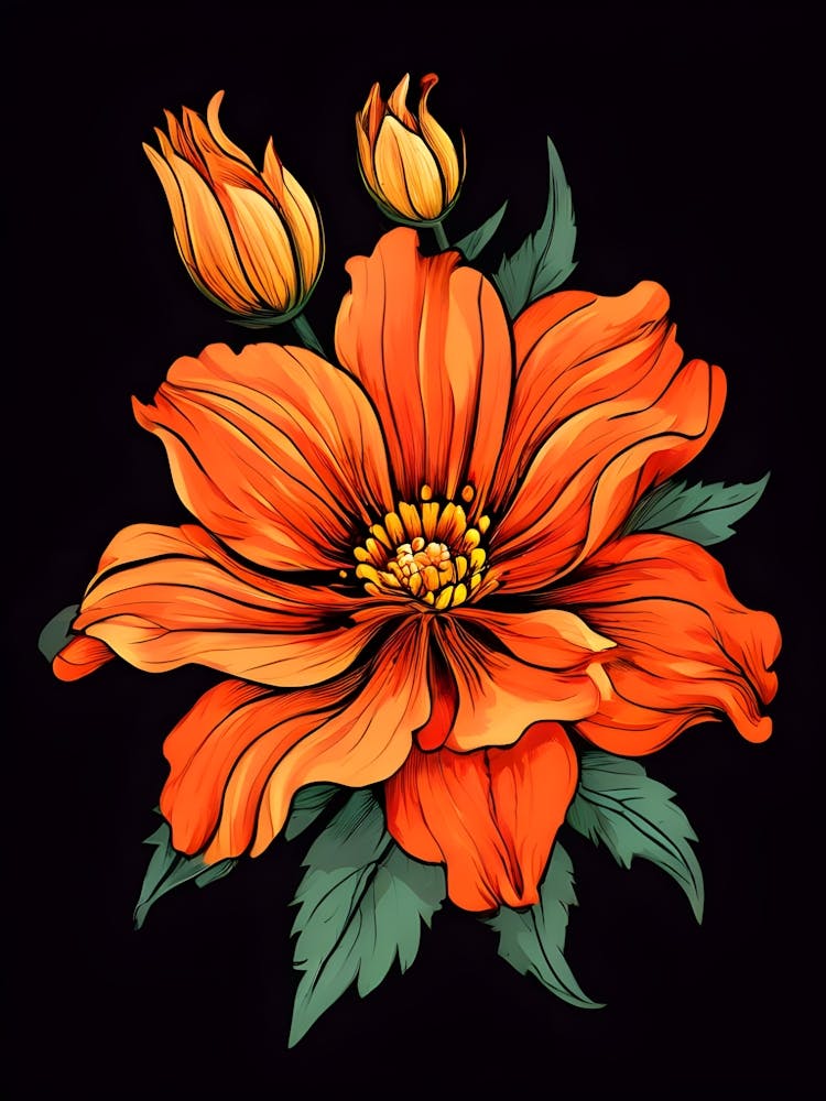 Orange Flower 2