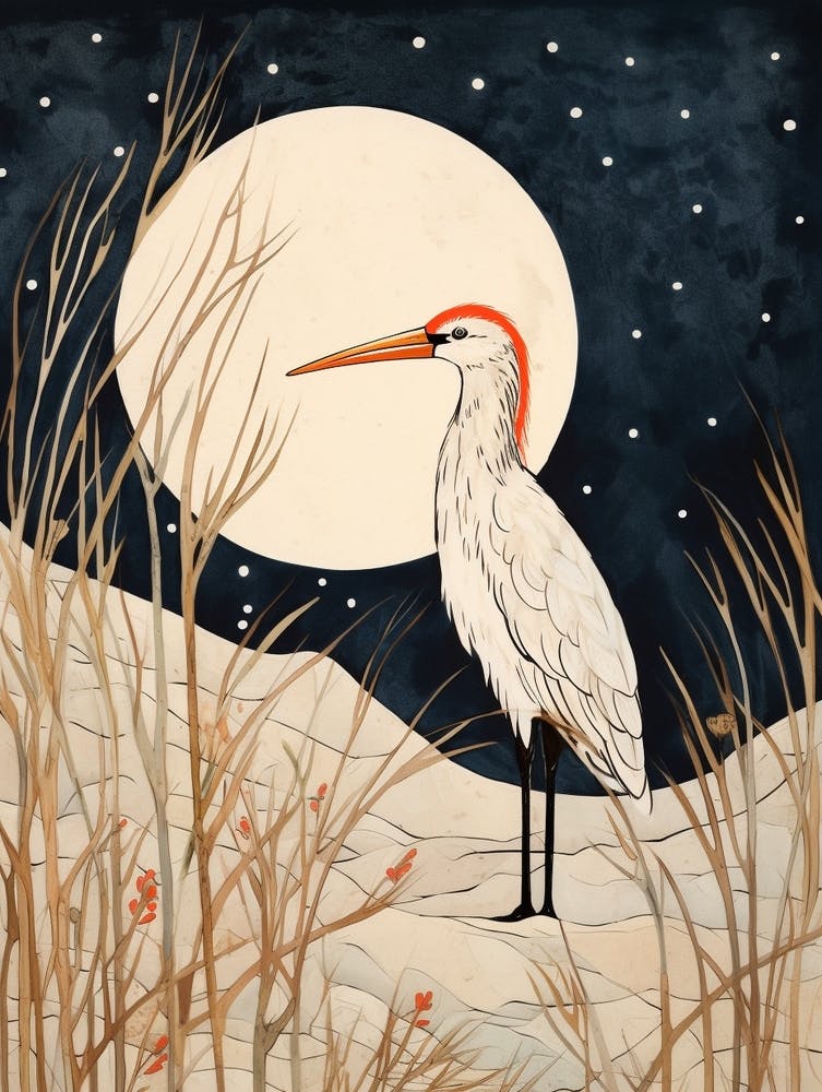 Bird Illustration Stork 1