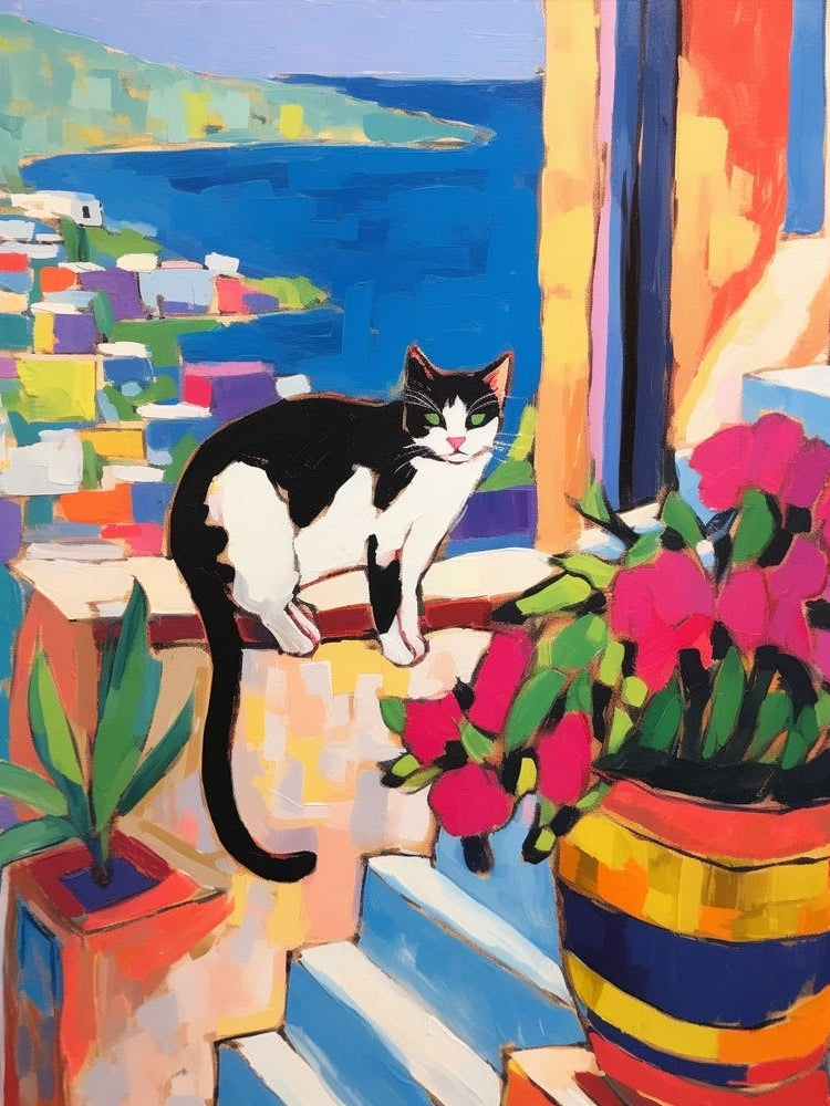 Painting Of A Cat In Antalya Turkey 1