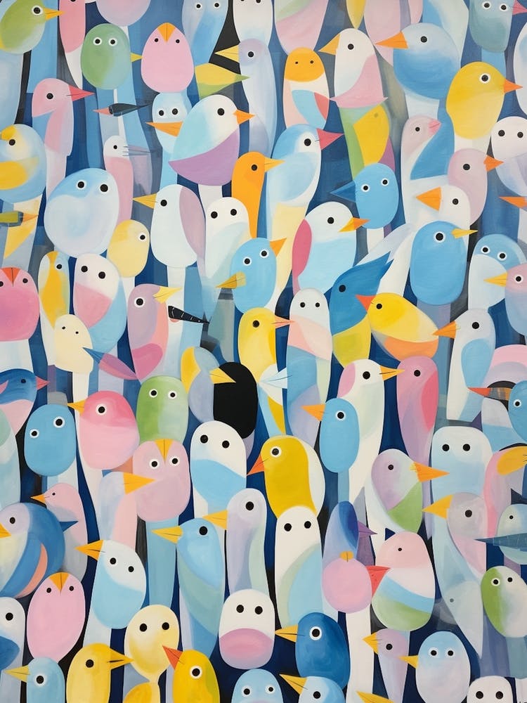 Cute Colourful Bird Pattern