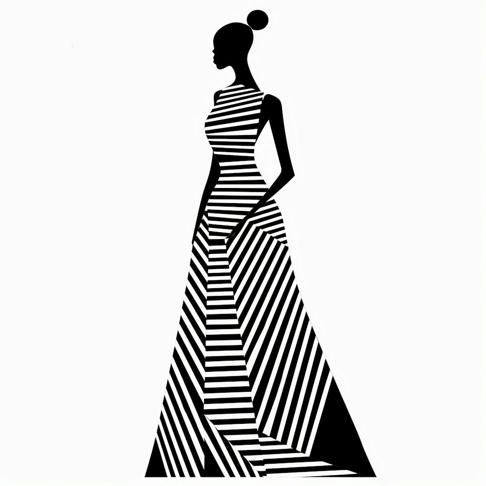 Frau in einem Kleid 6
