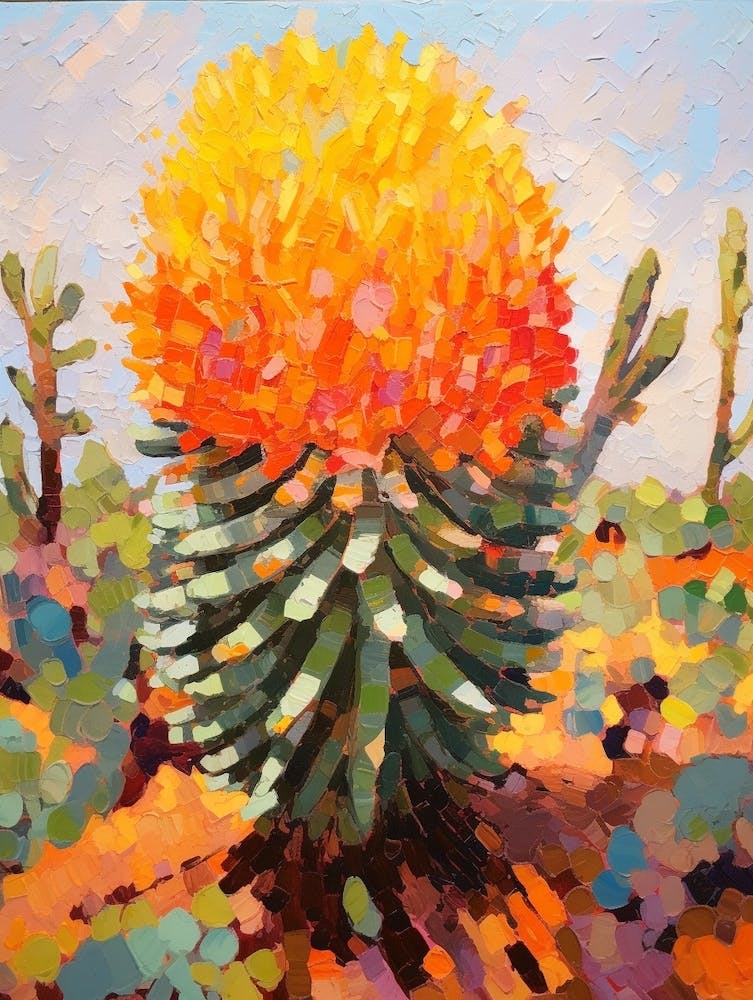 Cactus Painting Barrel 2