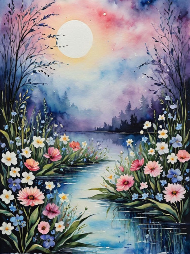 Moonlight By The Water