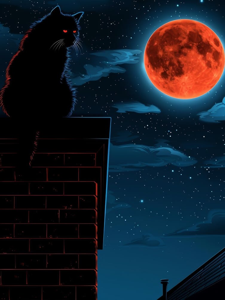 Cat On The Roof