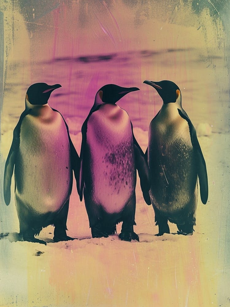 Polaroid Inspired Penguins 2