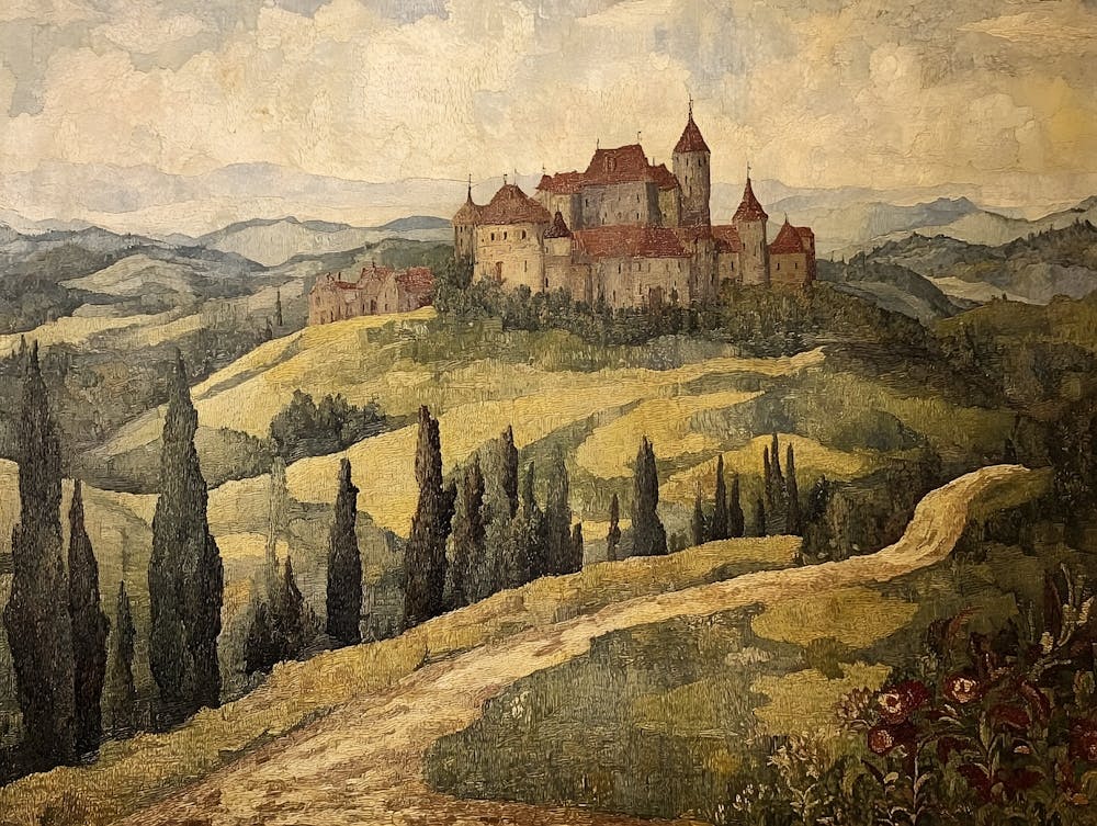 European Countryside Tapestry 12
