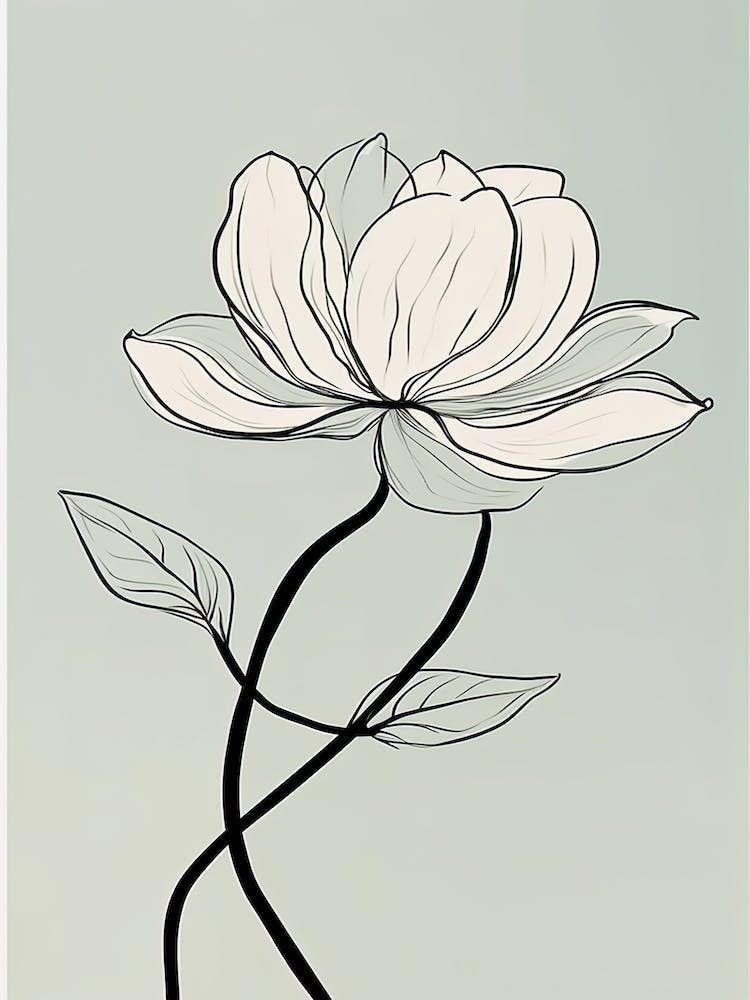 Illustration de Fleurs de Lotus en Trait Neutre 7