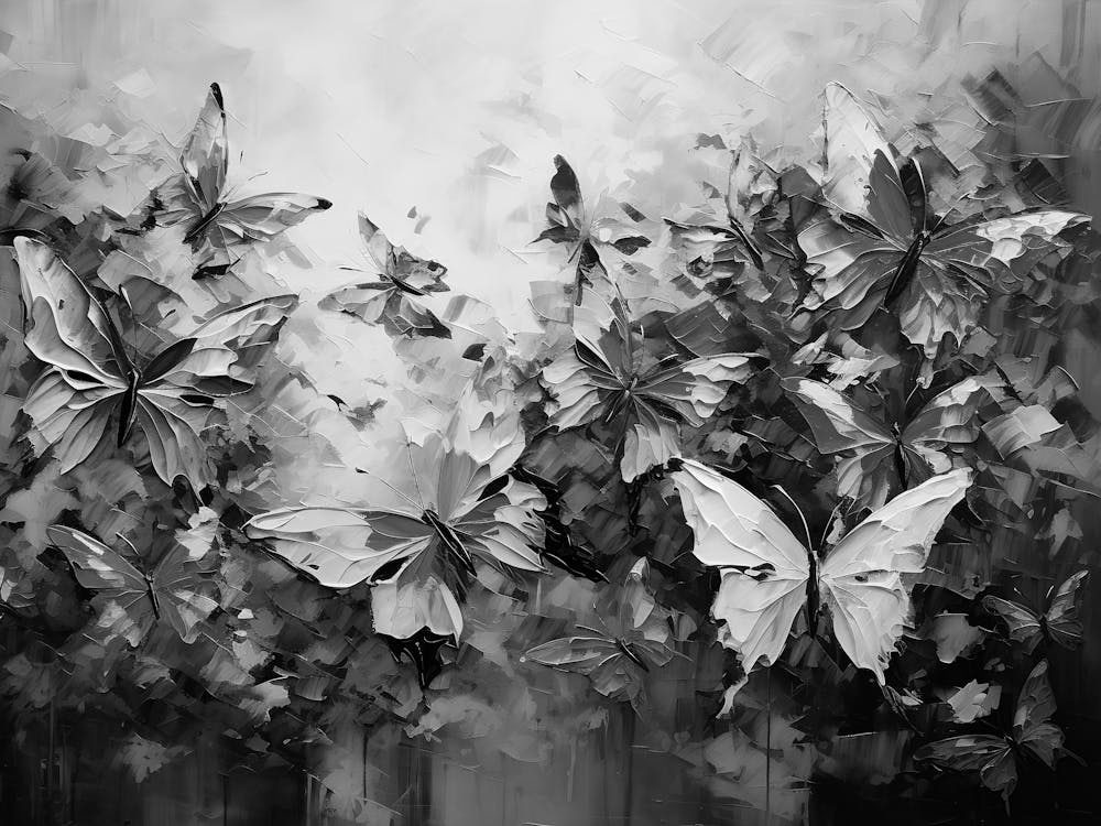 Black And White Butterflies 1