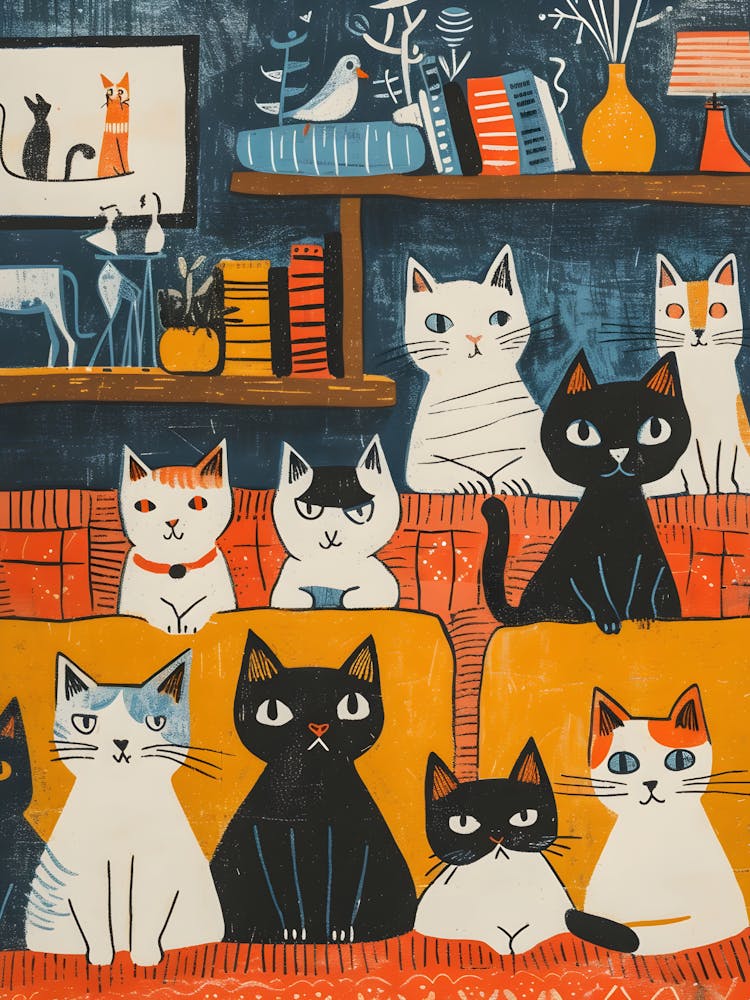 Cats In The Living Room