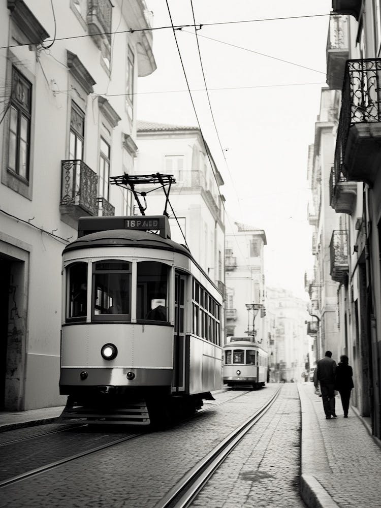 Lisbon, Portugal, Mediterranean Black And White Photography Analogue 4