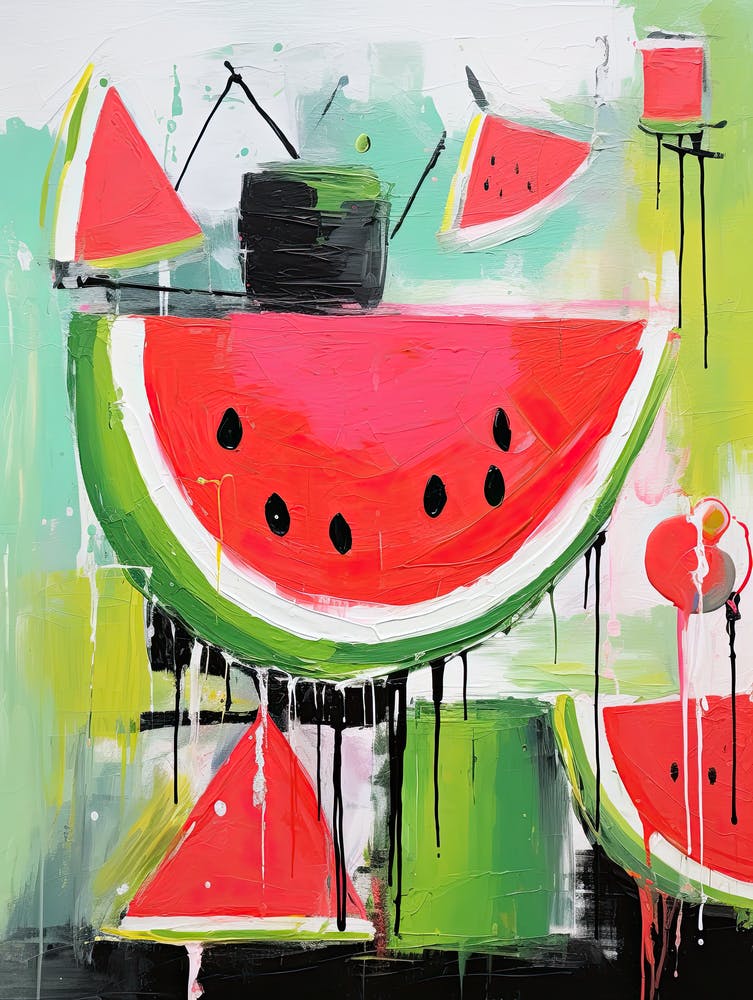 Colorful Melon Mosaic