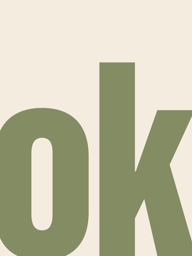 Ok Typography - Green