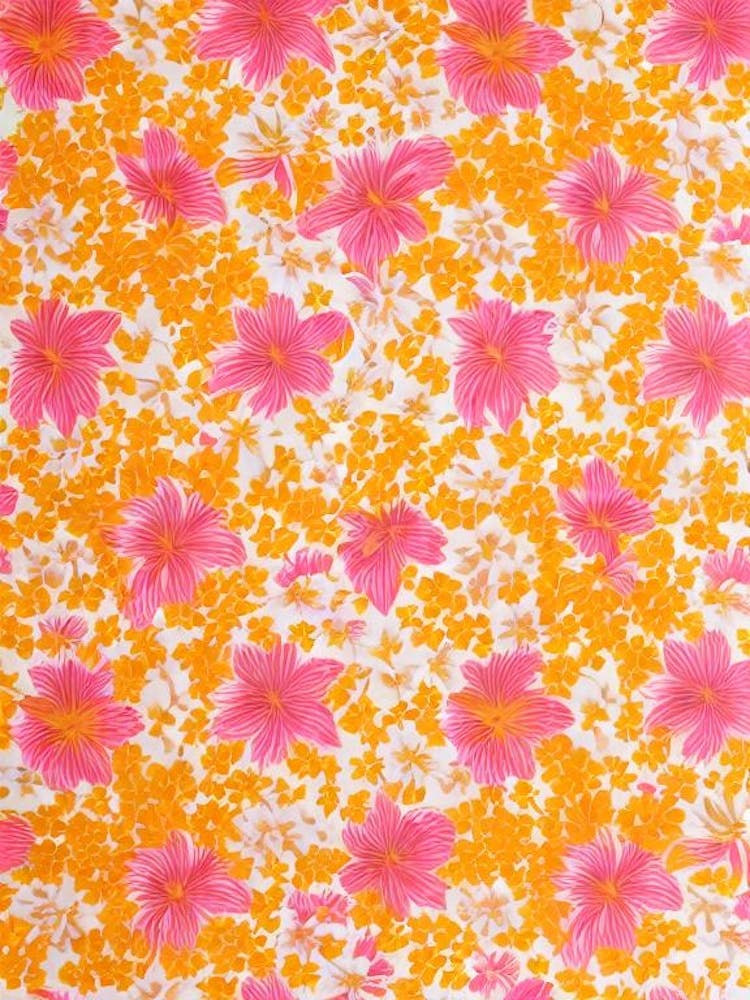Mandevilla Floral Print Retro Pattern 2 Flower