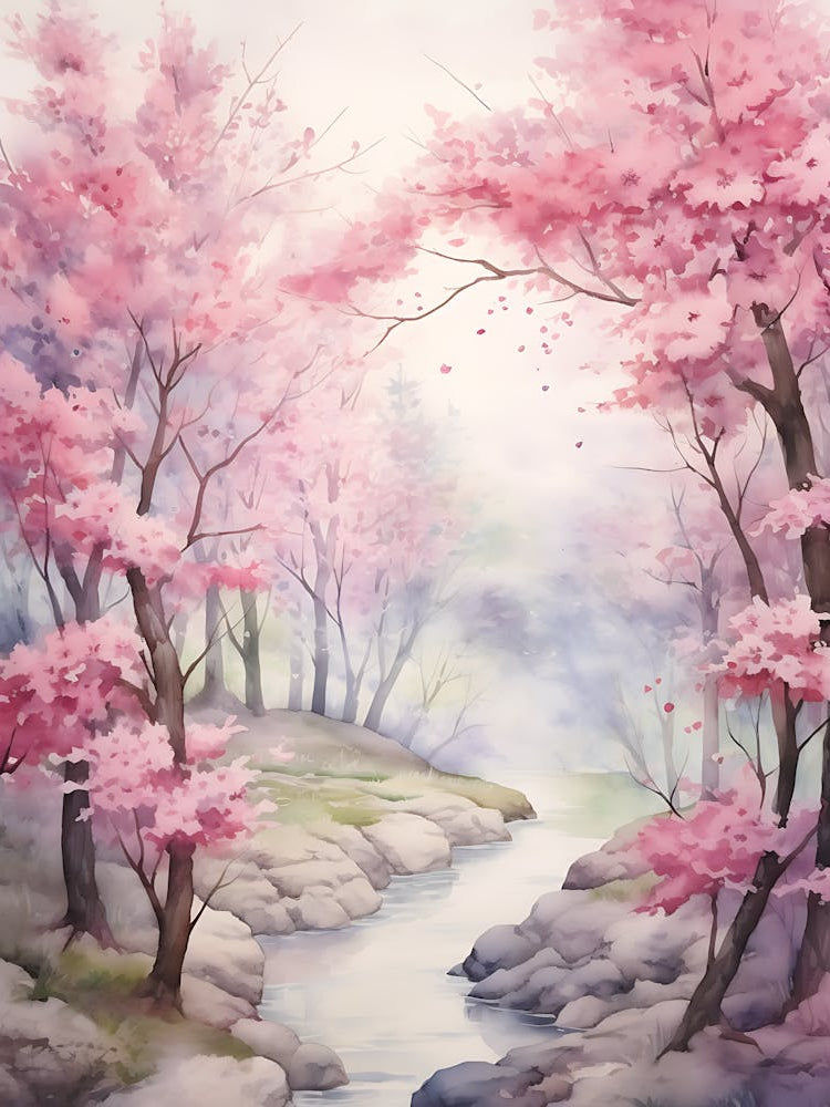 Beautiful Watercolor Cherry Blossom 7