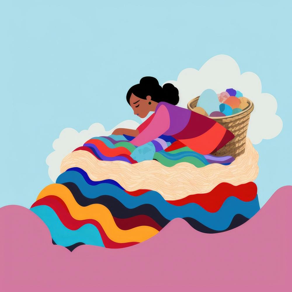 Woman In A Basket 16