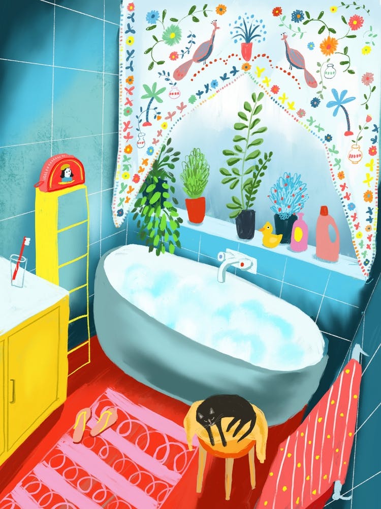 Chaton de Salle de Bain