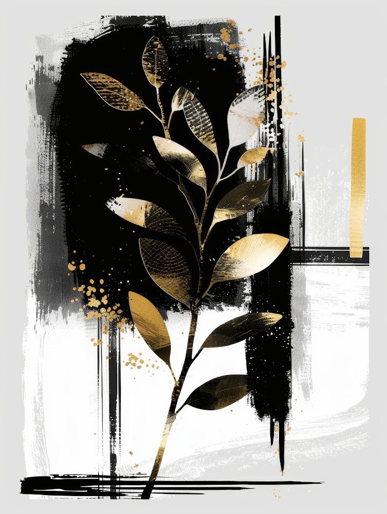 Gold Leaf Canvas Print 7