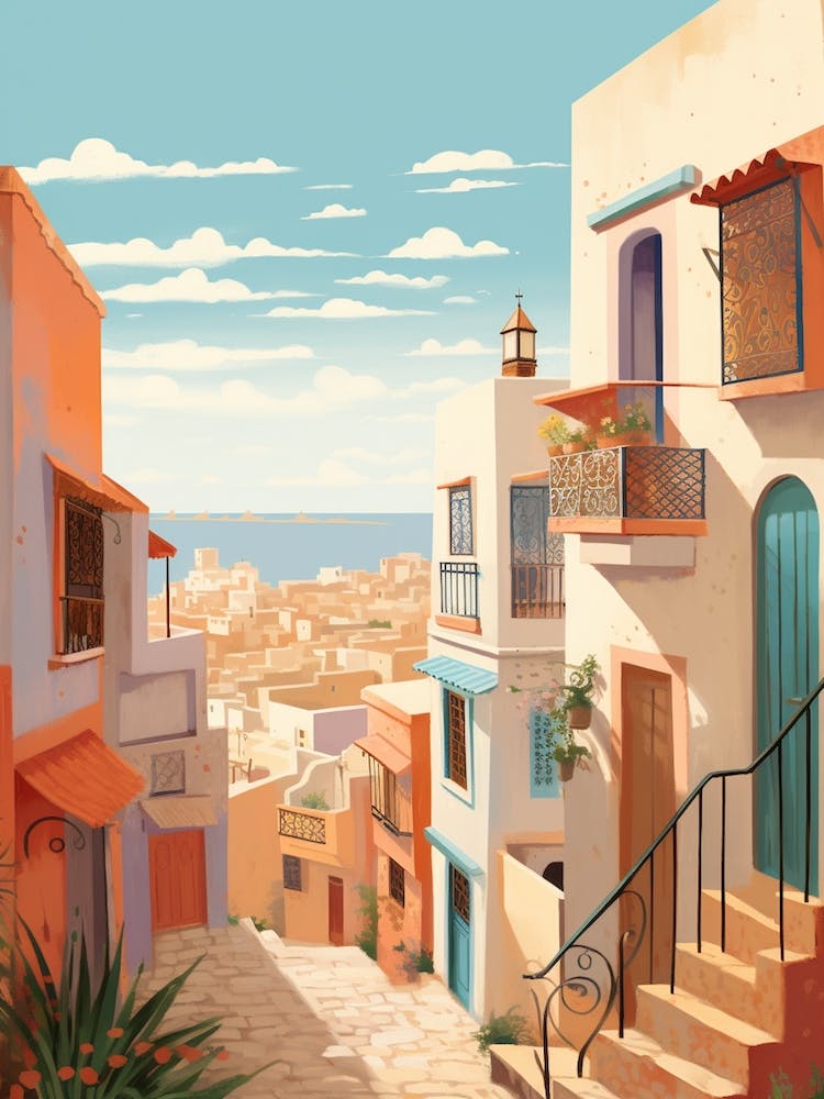 Casablanca Morocco 4 Illustration