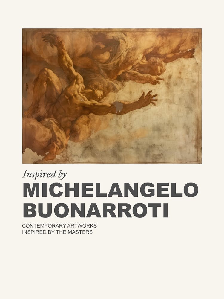 Museum Poster Inspired By Michelangelo Buonarroti 1