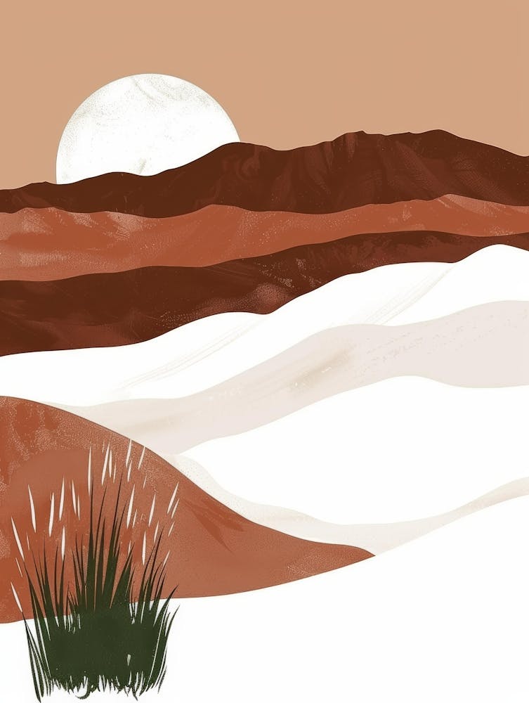 Desert Landscape Canvas Print 1