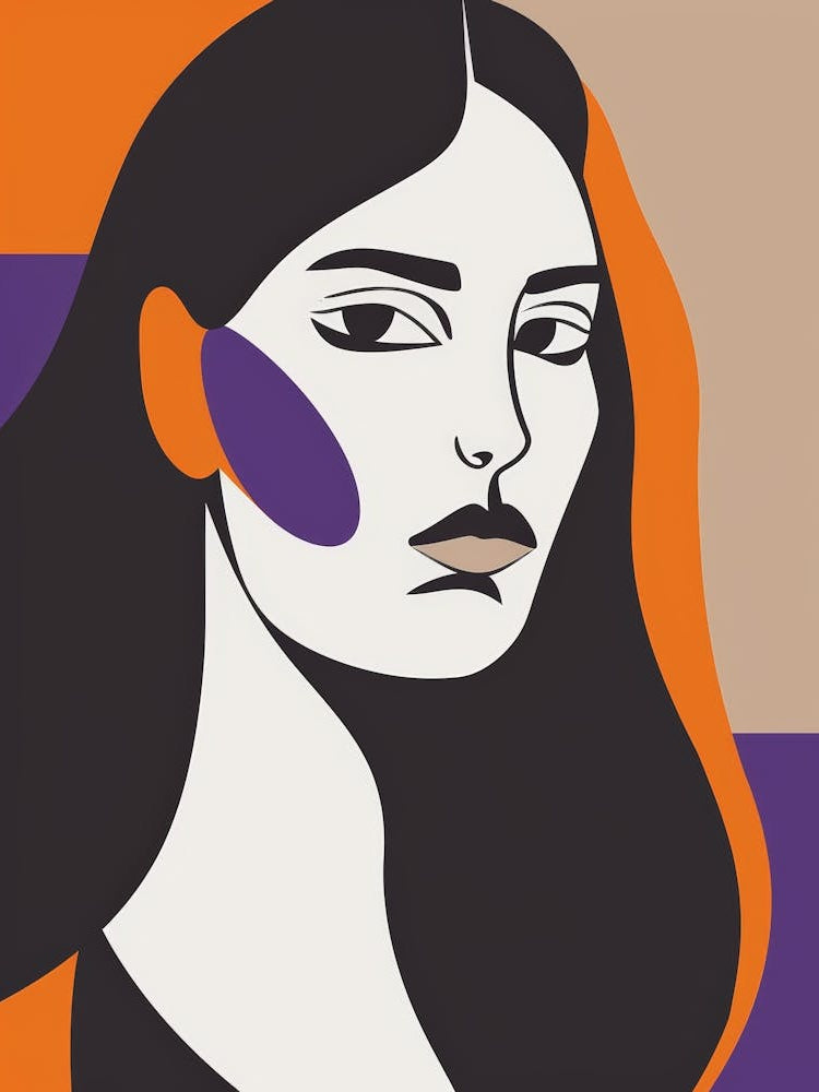 Abstract Portrait Of A Woman 64