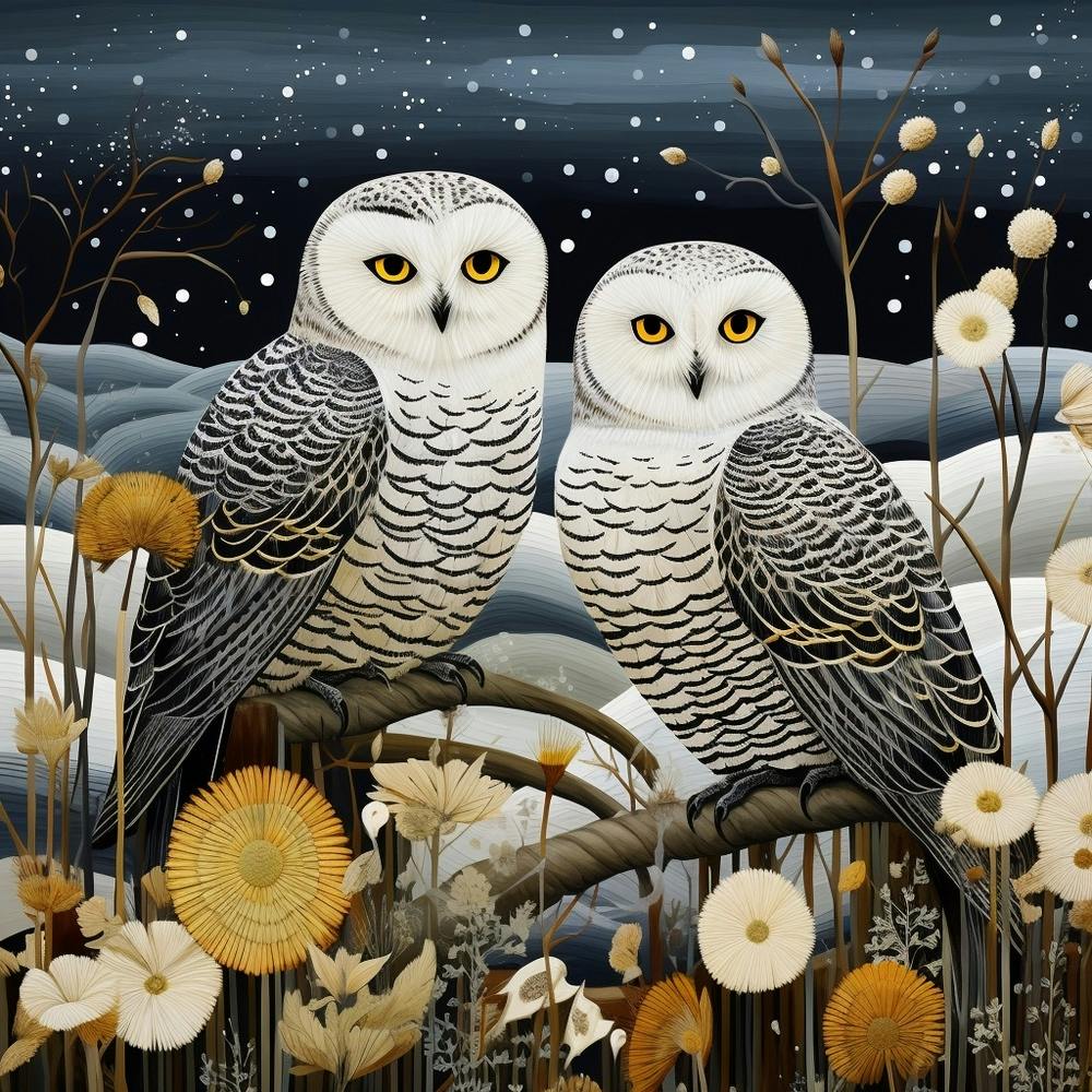 Bird In Nature Snowy Owl 3