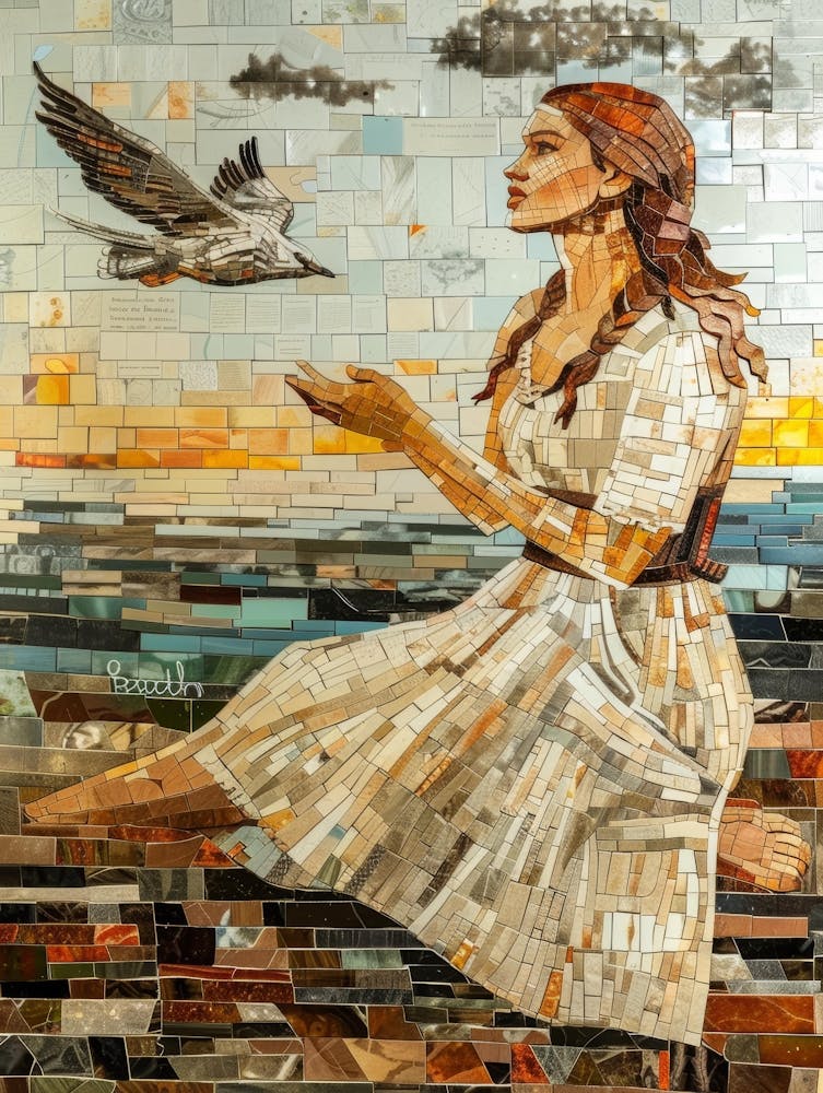 Woman With A Bird 1