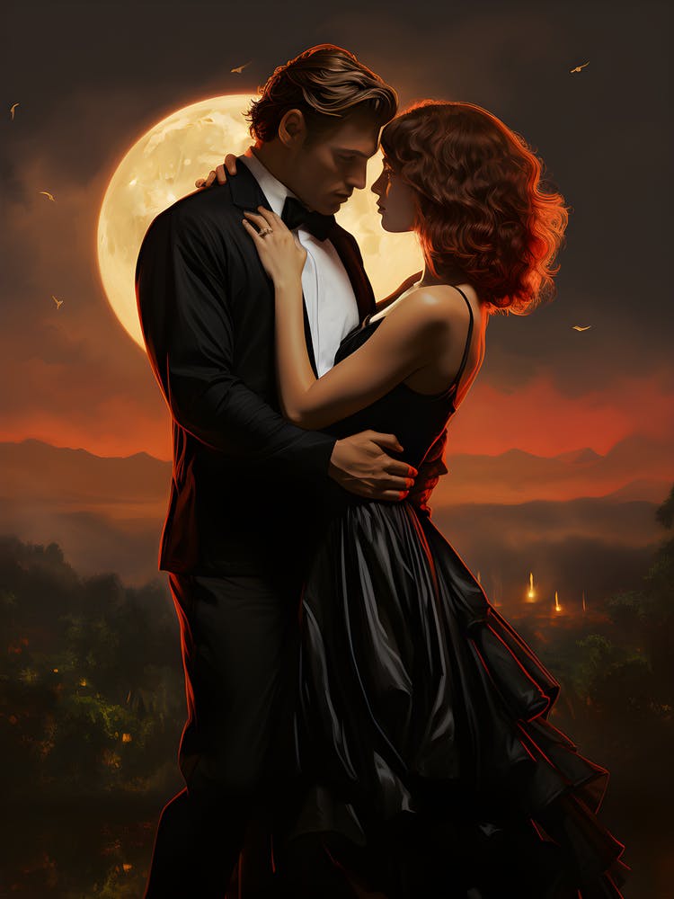 Romantic Echoes Lunar Art For Lovers